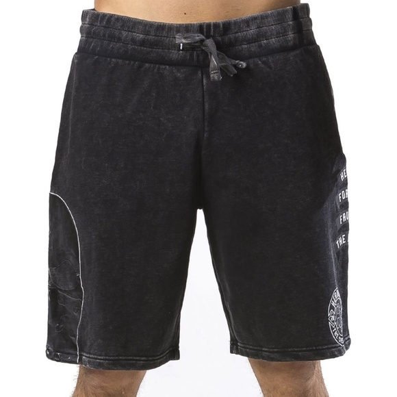 Head Rush Black Acid Mineral Wash Shorts Mens Medium NWT - Picture 5 of 6